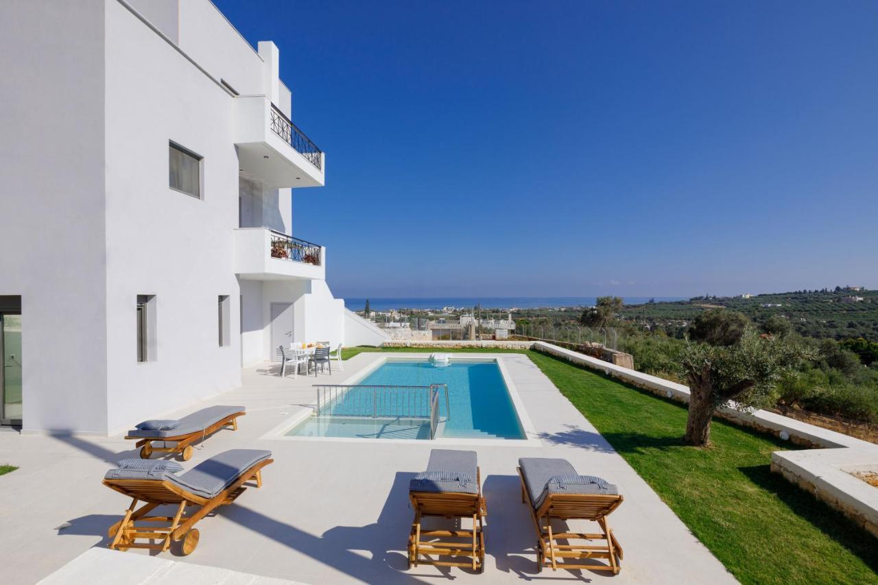 Apartment Tilio - New Apartment With Private Pool 1400M From The Beach Rethymno Exteriör bild