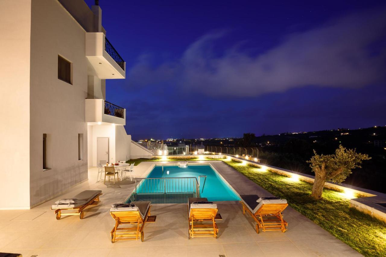 Apartment Tilio - New Apartment With Private Pool 1400M From The Beach Rethymno Exteriör bild