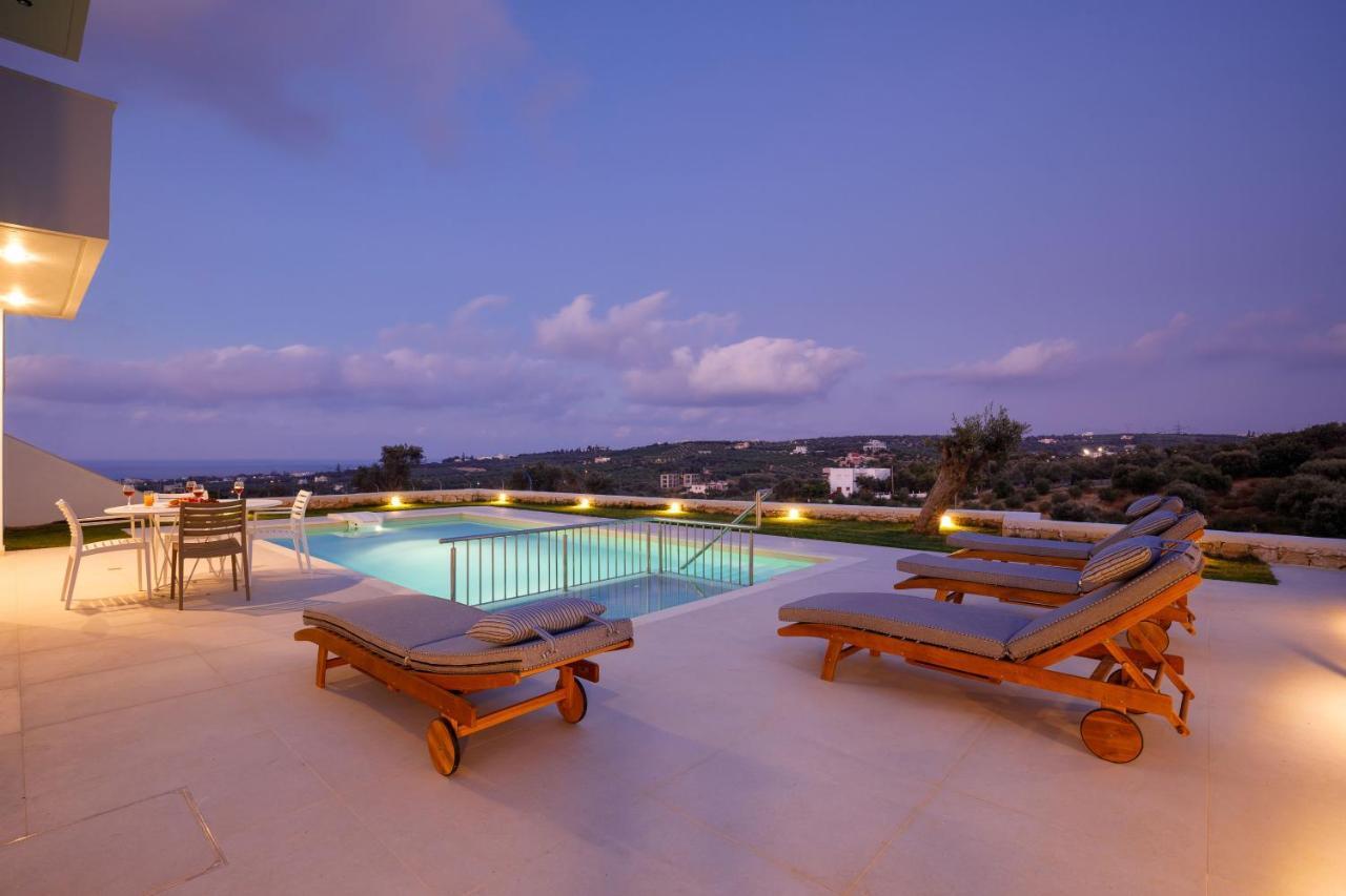 Apartment Tilio - New Apartment With Private Pool 1400M From The Beach Rethymno Exteriör bild